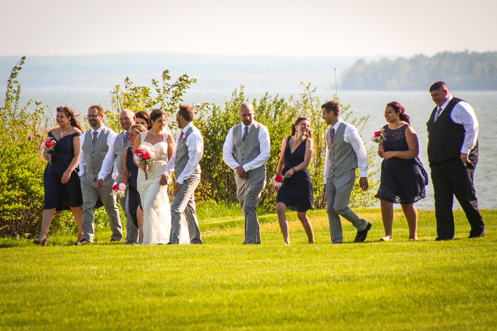 wedding party at Harbor View