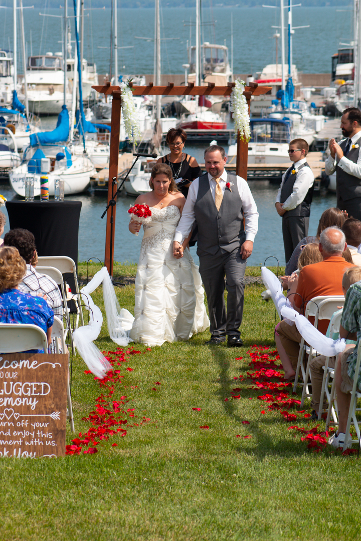 Married couple at Harbor View Event Center